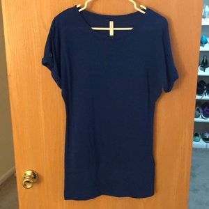 Royal blue long shirt/dress